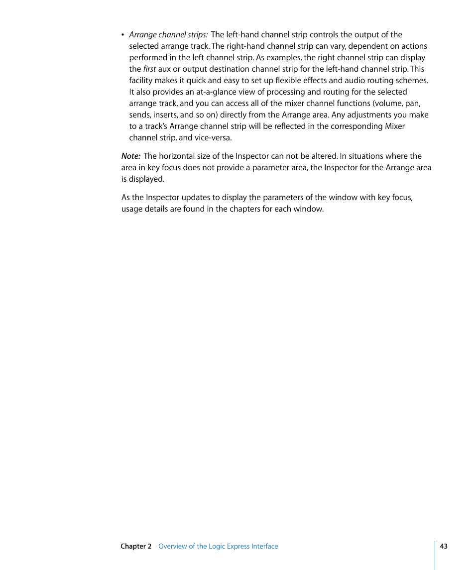 Apple Logic Express 8 User Manual | Page 43 / 1055
