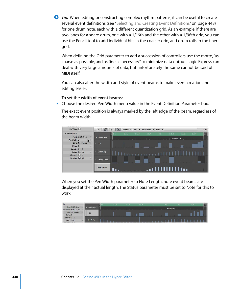 Apple Logic Express 8 User Manual | Page 440 / 1055