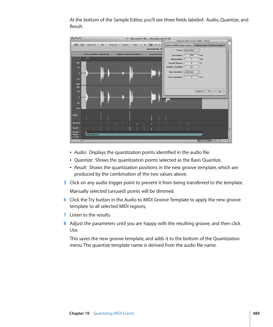 Apple Logic Express 8 User Manual | Page 489 / 1055