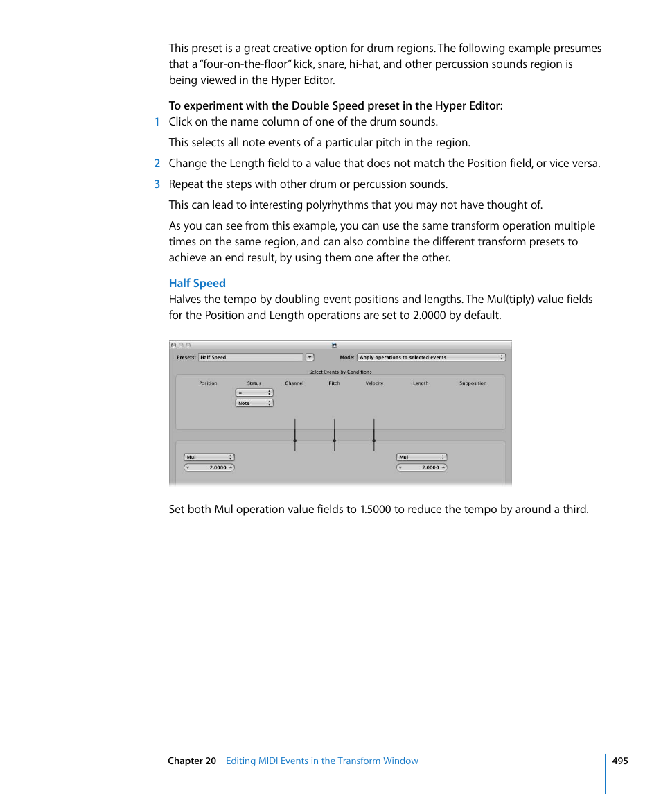 Apple Logic Express 8 User Manual | Page 495 / 1055