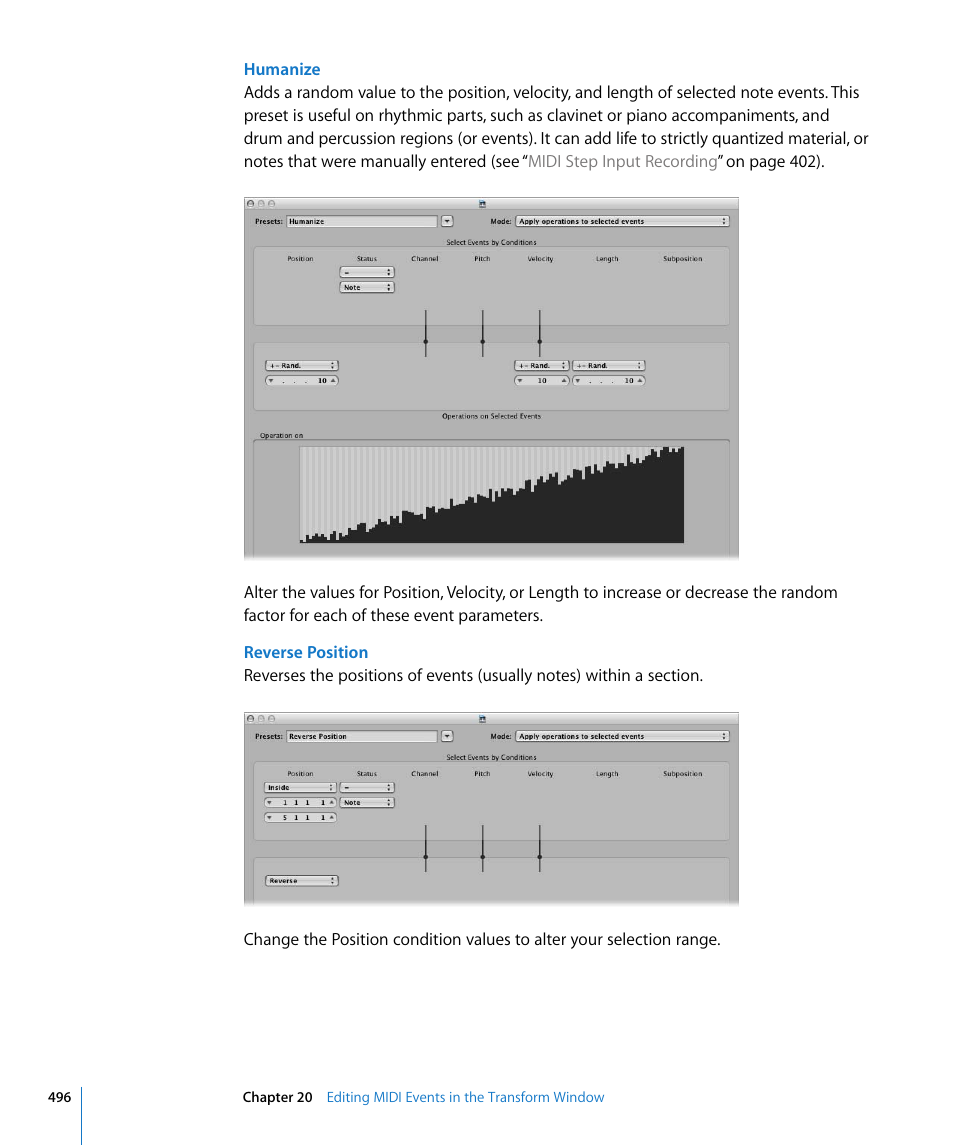 Apple Logic Express 8 User Manual | Page 496 / 1055