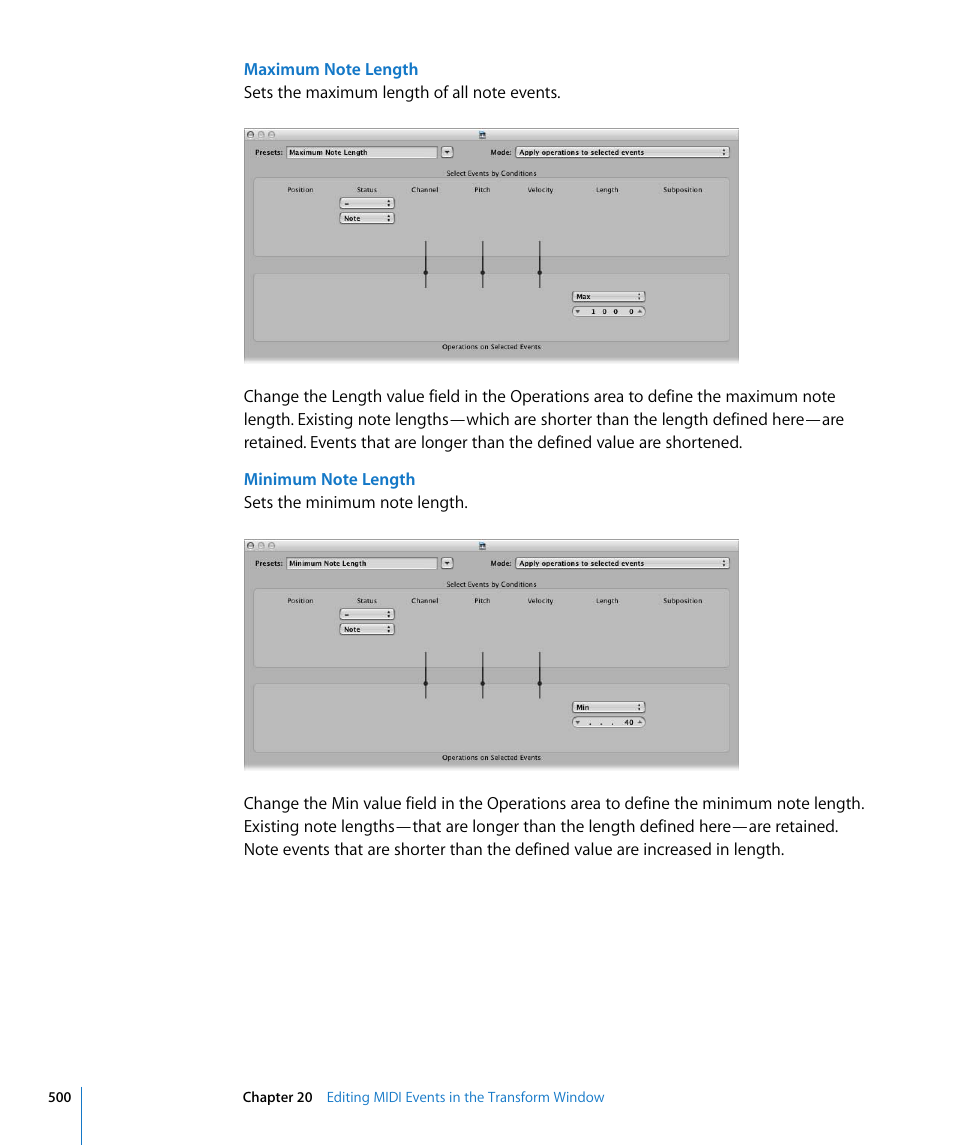 Apple Logic Express 8 User Manual | Page 500 / 1055