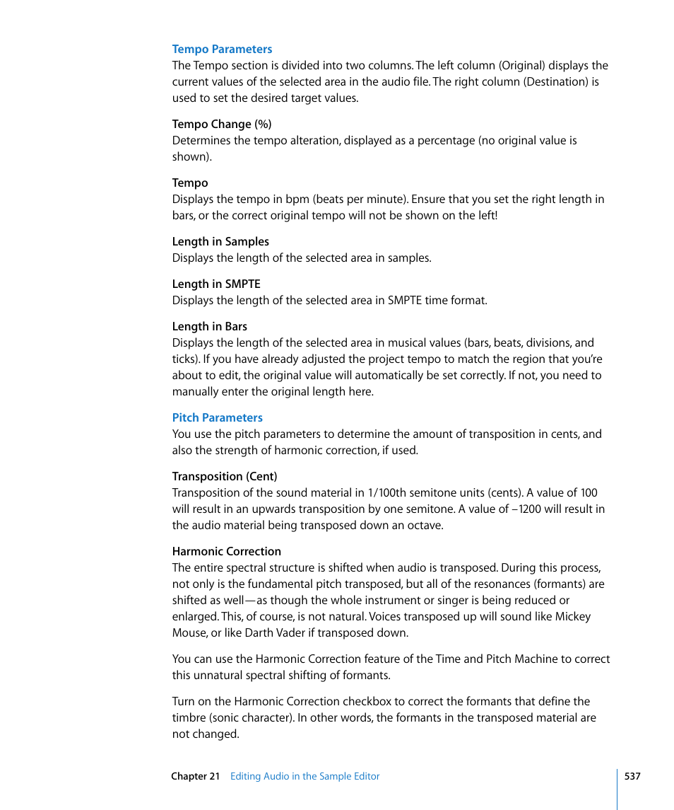 Apple Logic Express 8 User Manual | Page 537 / 1055