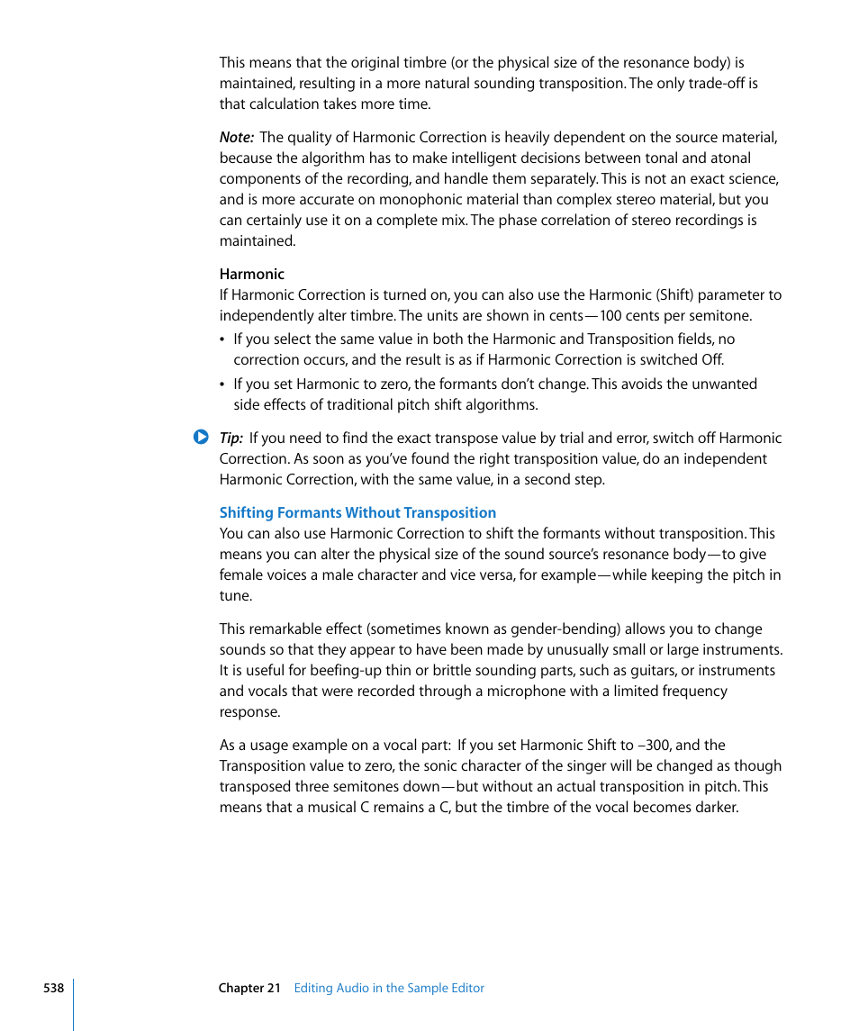 Apple Logic Express 8 User Manual | Page 538 / 1055