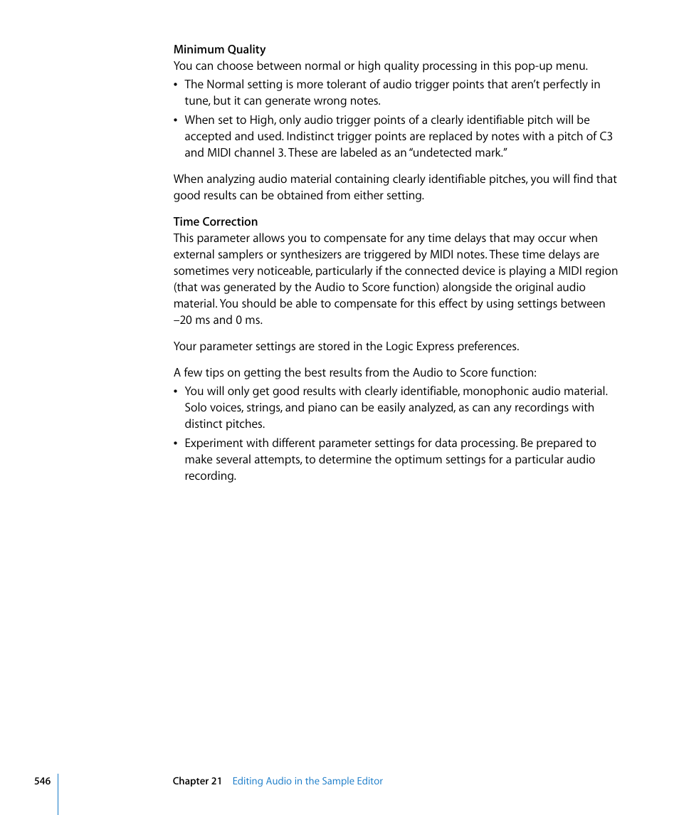 Apple Logic Express 8 User Manual | Page 546 / 1055