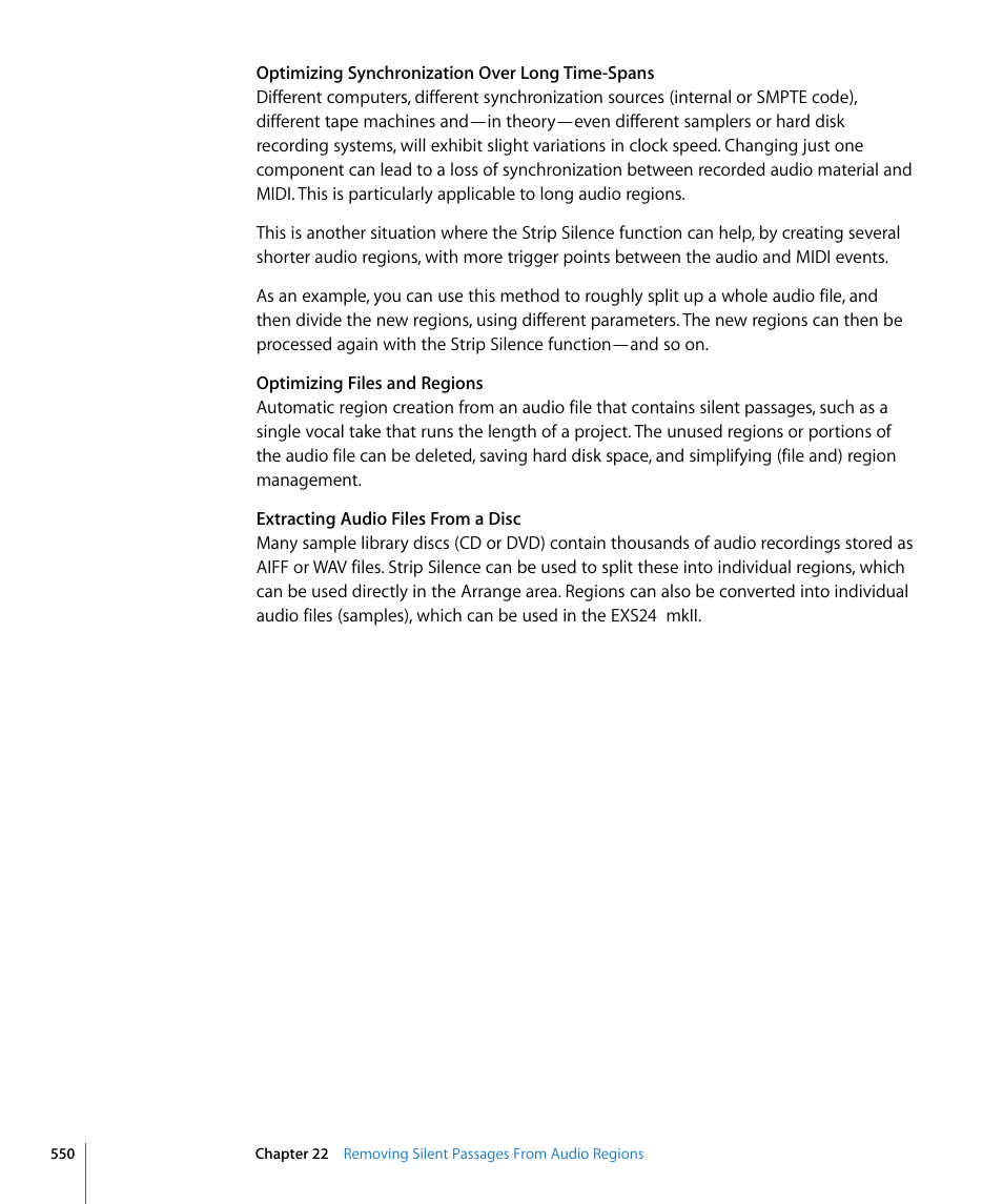Apple Logic Express 8 User Manual | Page 550 / 1055