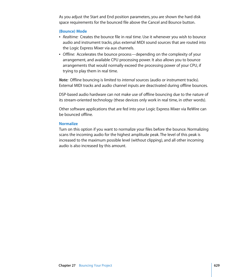 Apple Logic Express 8 User Manual | Page 629 / 1055