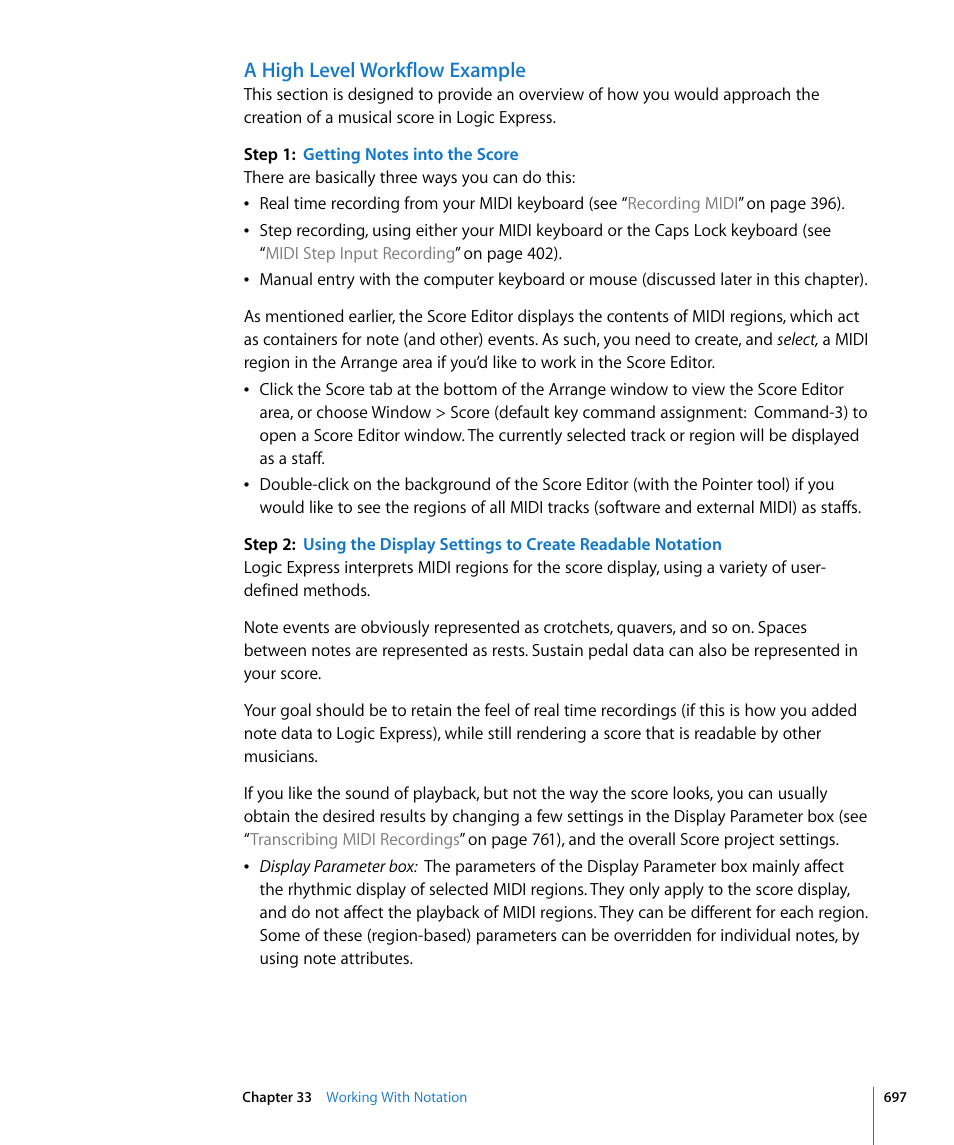 A high level workflow example | Apple Logic Express 8 User Manual | Page 697 / 1055