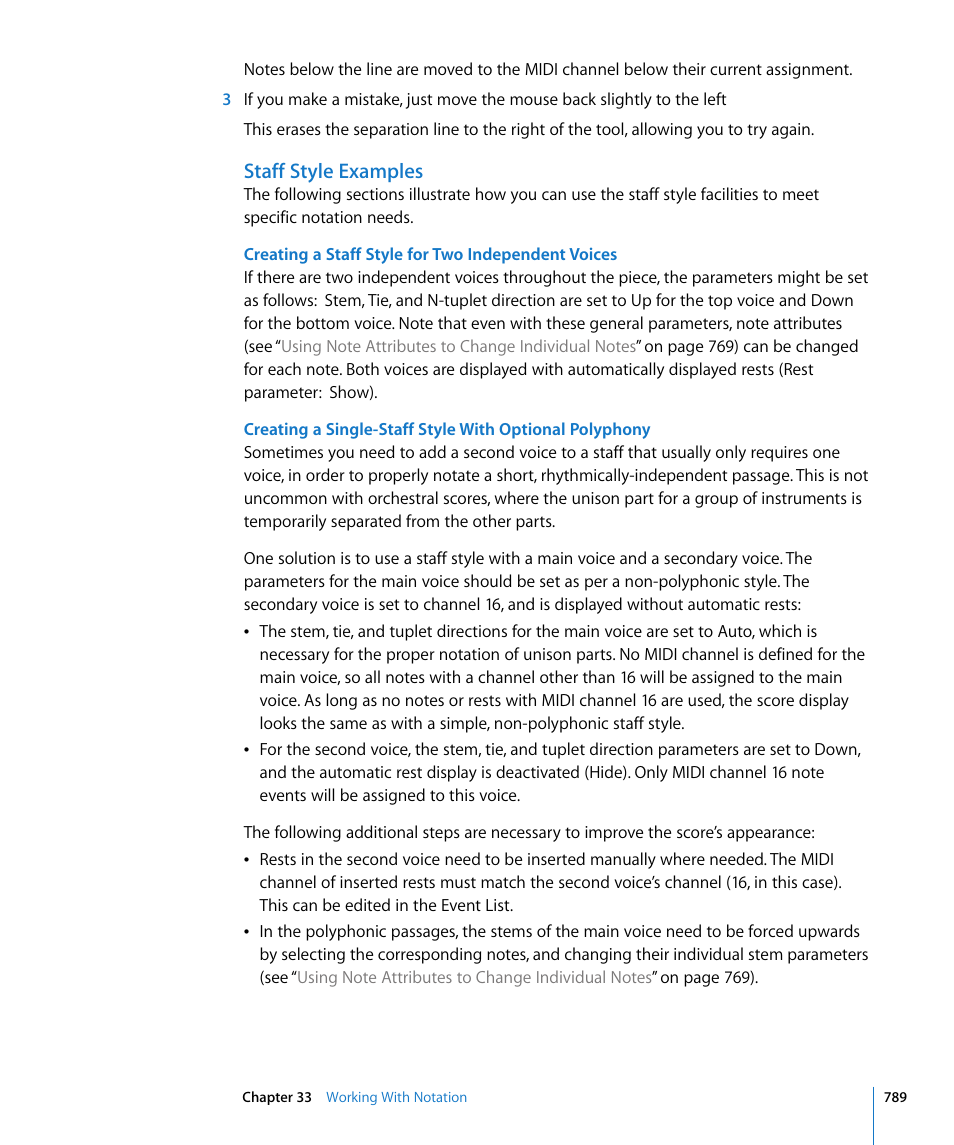 Staff style examples | Apple Logic Express 8 User Manual | Page 789 / 1055