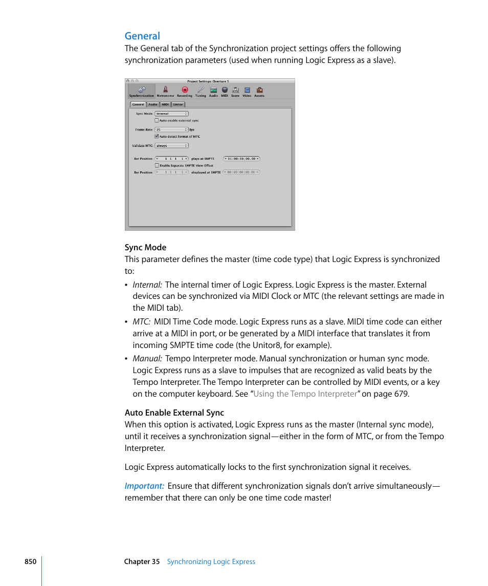 General | Apple Logic Express 8 User Manual | Page 850 / 1055