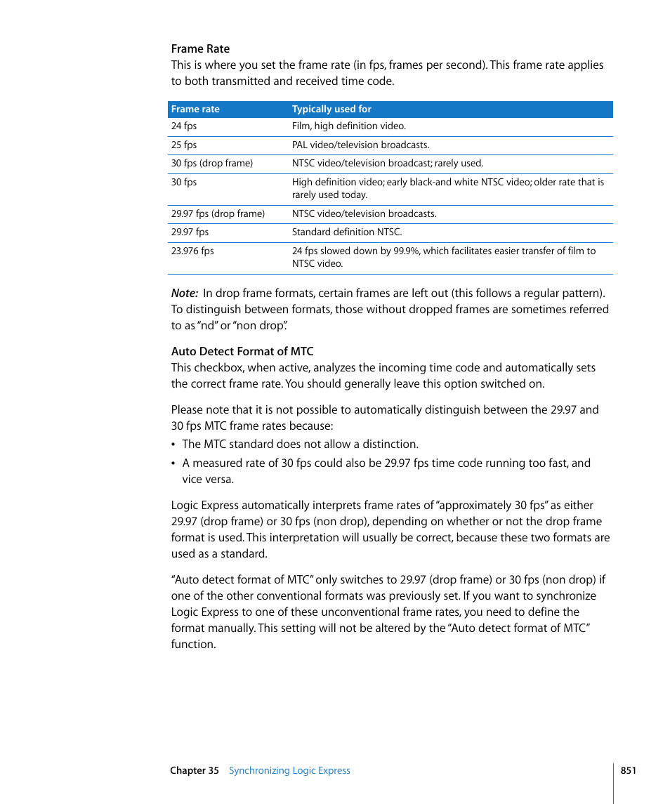 Apple Logic Express 8 User Manual | Page 851 / 1055