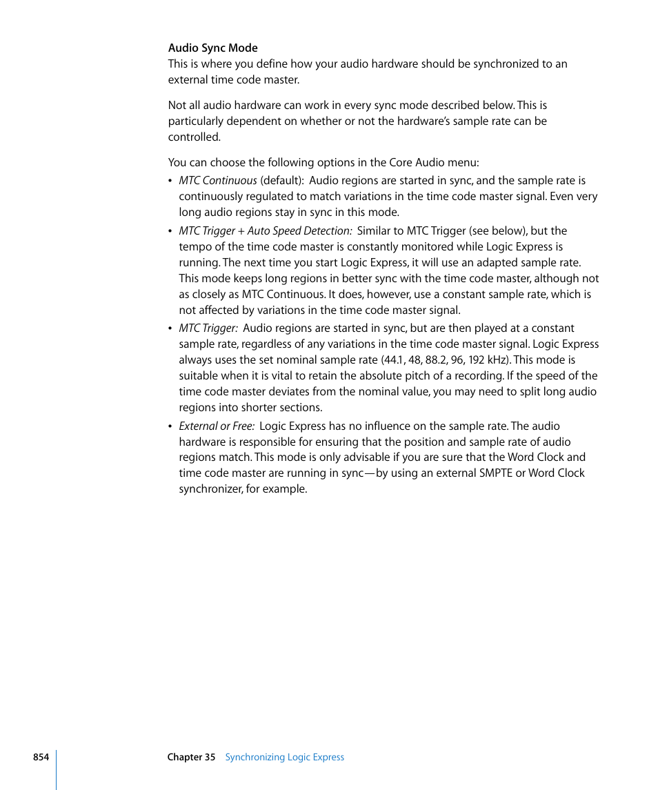 Apple Logic Express 8 User Manual | Page 854 / 1055
