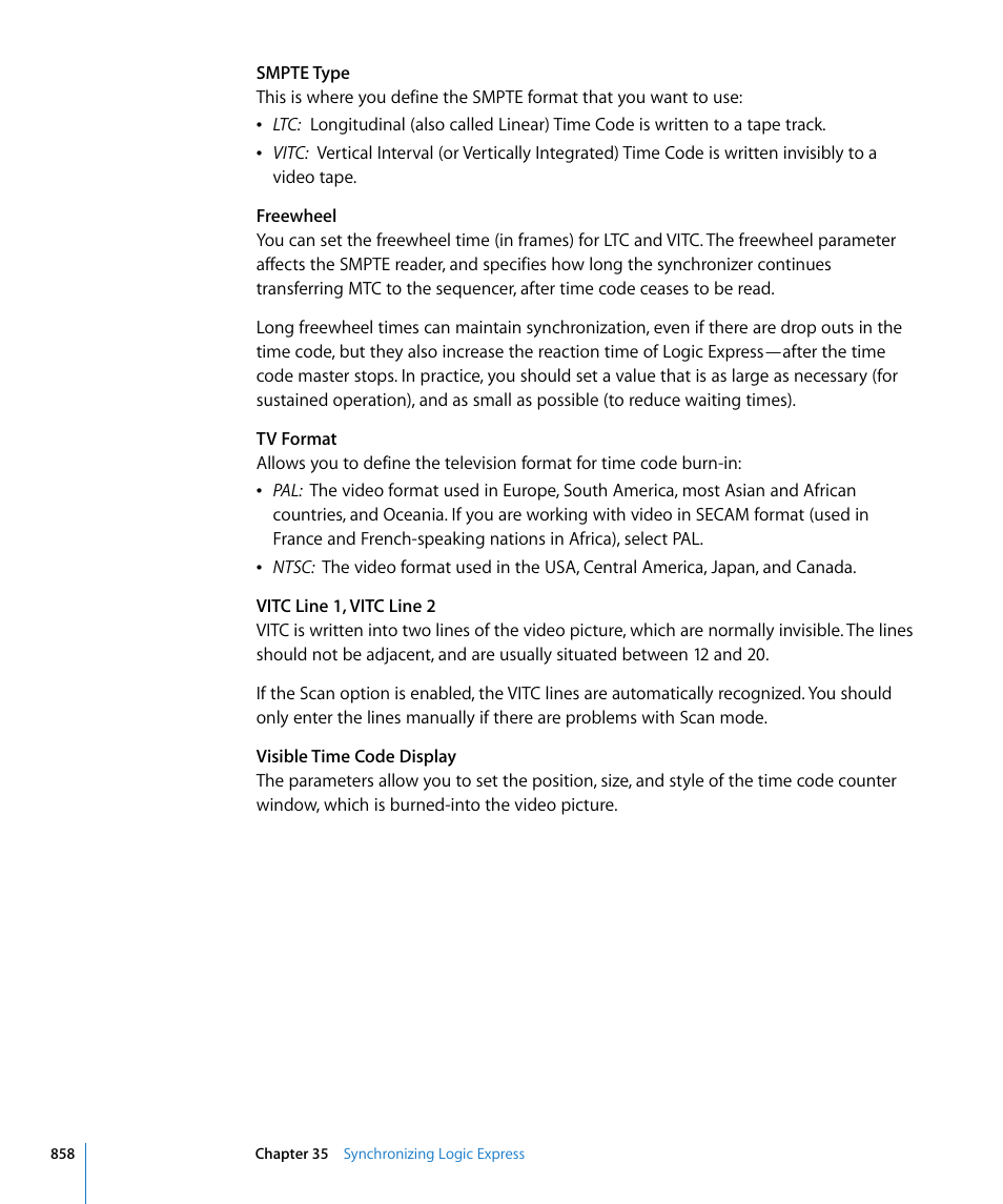 Apple Logic Express 8 User Manual | Page 858 / 1055