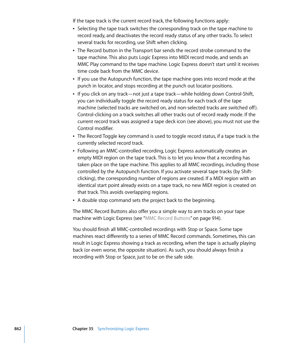 Apple Logic Express 8 User Manual | Page 862 / 1055