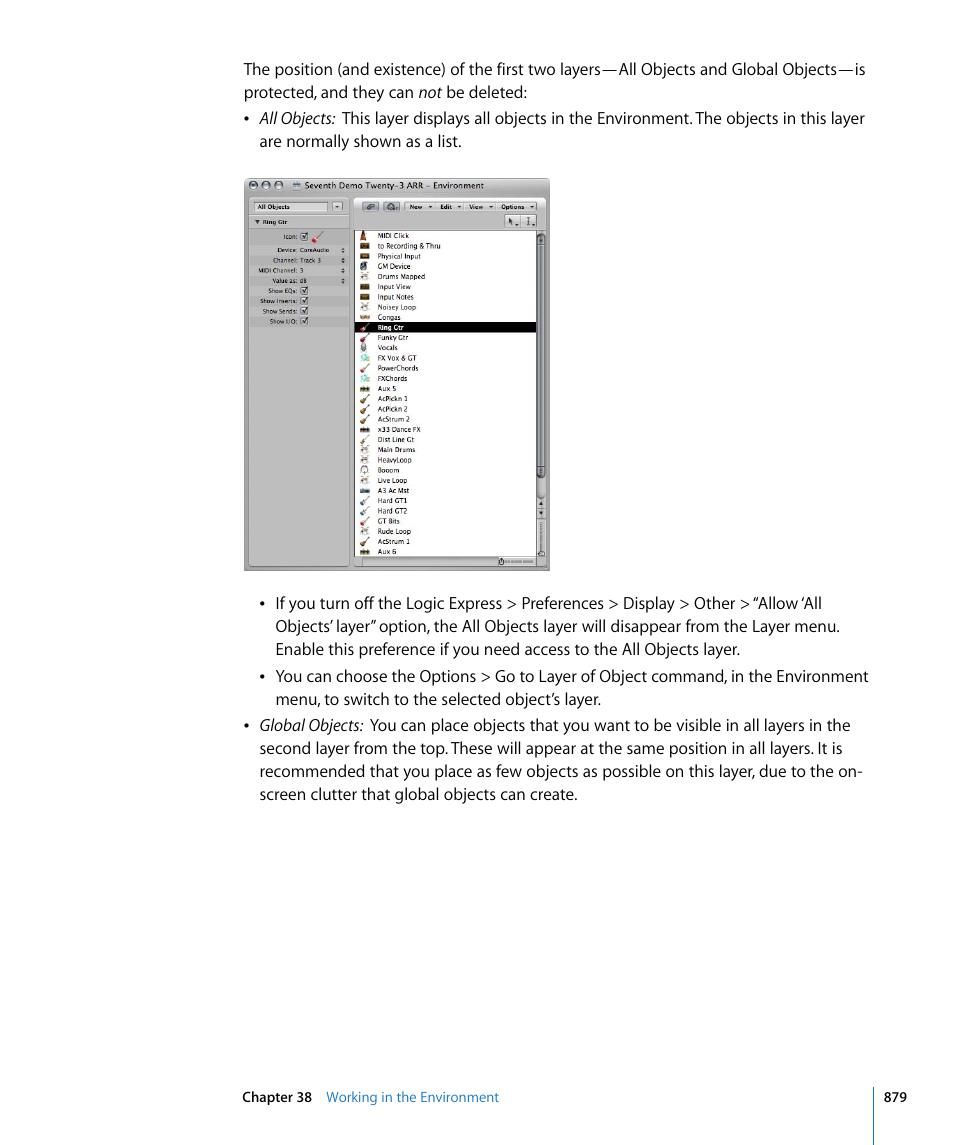 Apple Logic Express 8 User Manual | Page 879 / 1055