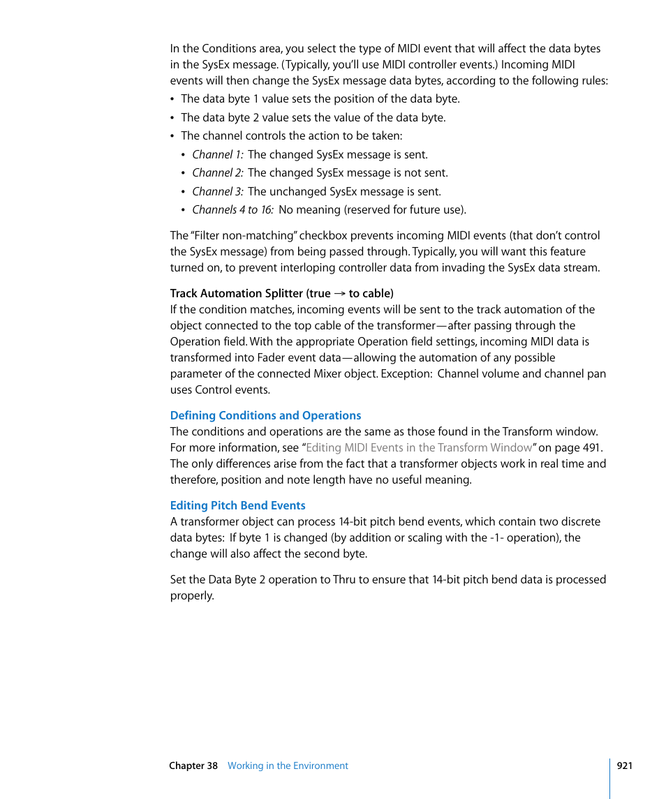 Apple Logic Express 8 User Manual | Page 921 / 1055