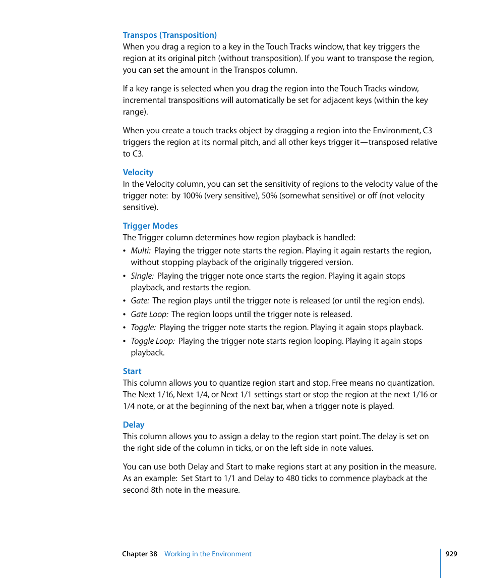 Apple Logic Express 8 User Manual | Page 929 / 1055