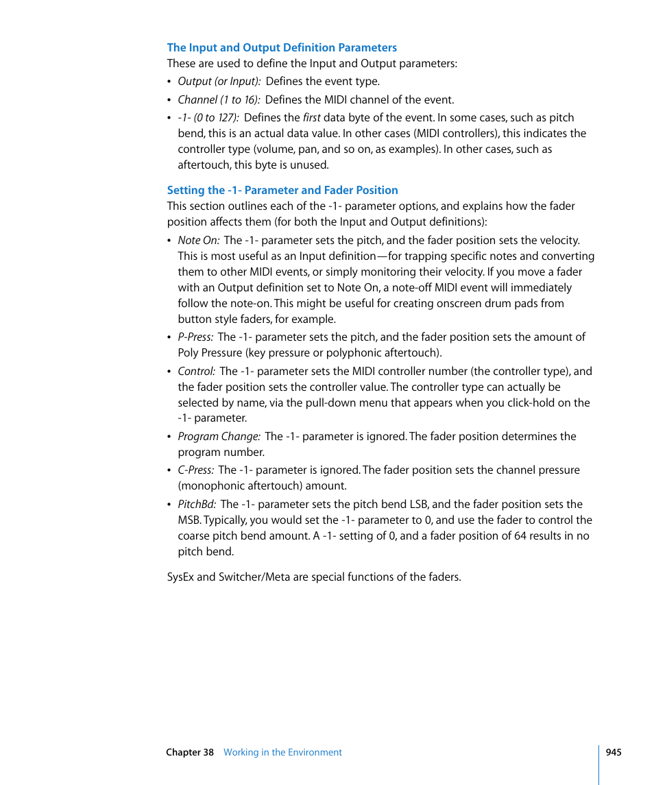 Apple Logic Express 8 User Manual | Page 945 / 1055