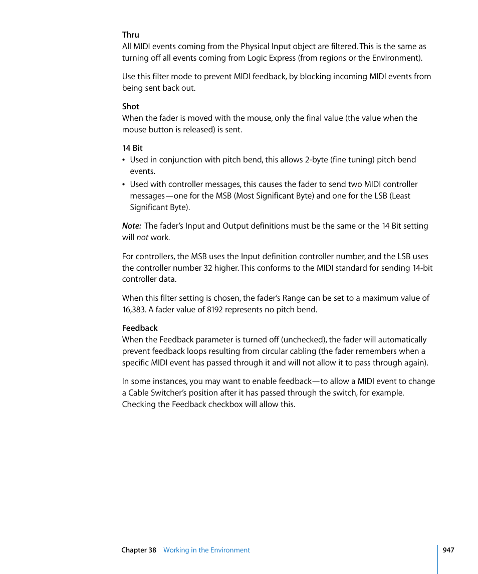 Apple Logic Express 8 User Manual | Page 947 / 1055
