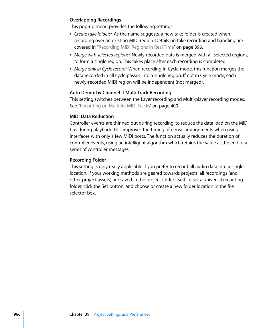 Apple Logic Express 8 User Manual | Page 966 / 1055