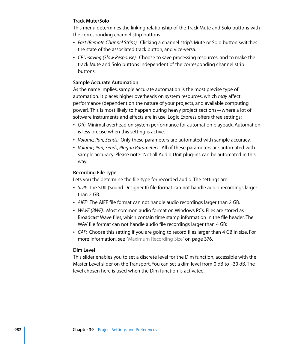 Apple Logic Express 8 User Manual | Page 982 / 1055