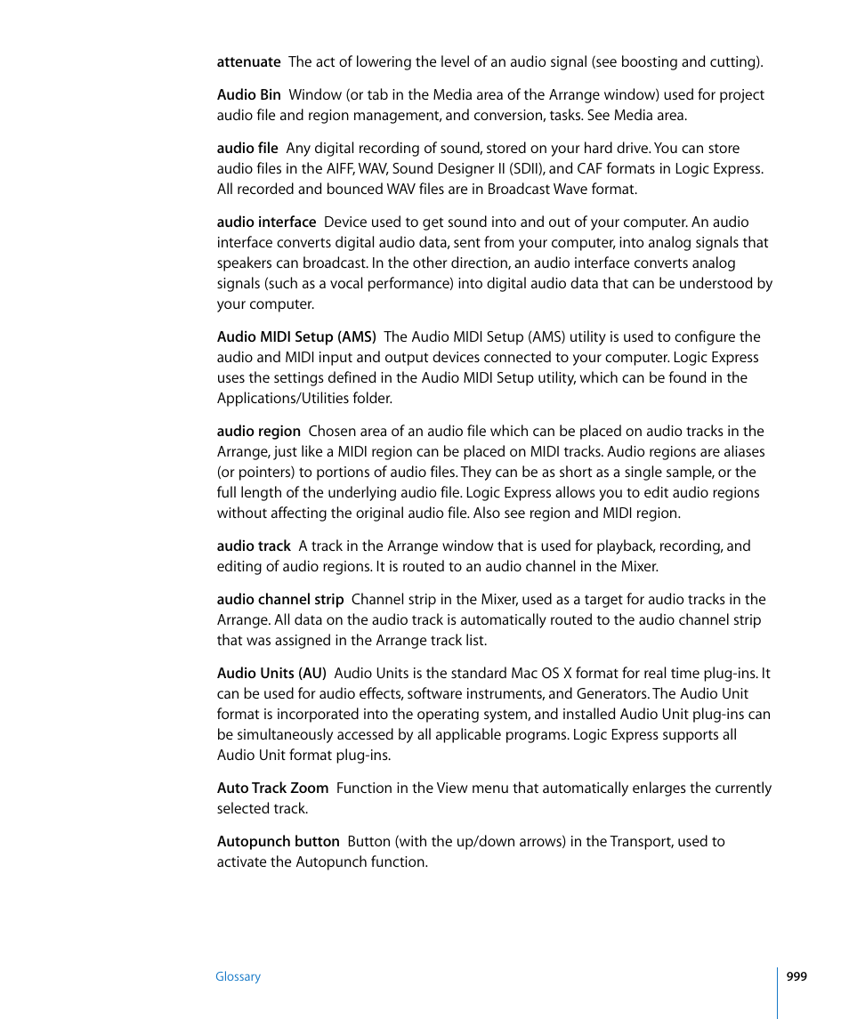 Apple Logic Express 8 User Manual | Page 999 / 1055