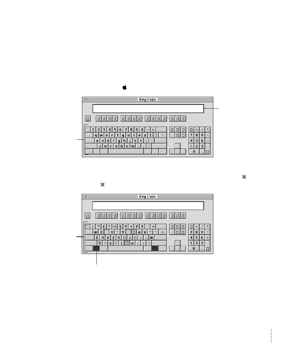 Special key combinations 137, Typing special characters and symbols | Apple PowerBook (5300 Series) User Manual | Page 148 / 185