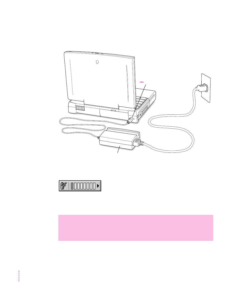 Recharging the battery 74, Recharging the battery | Apple PowerBook (5300 Series) User Manual | Page 85 / 185