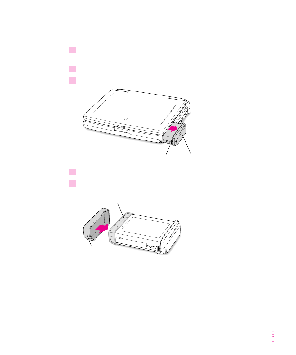 Removing or replacing the battery 75, Removing or replacing the battery | Apple PowerBook (5300 Series) User Manual | Page 86 / 185