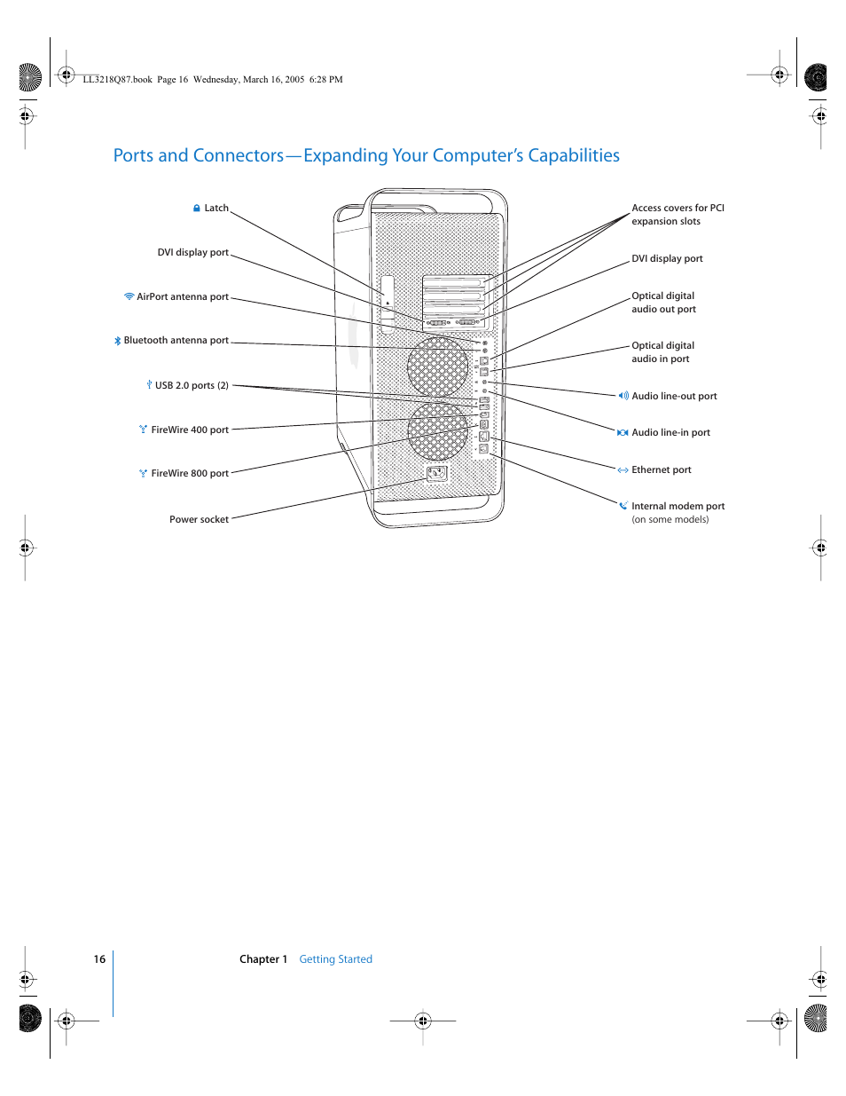 Apple Power Mac G5 (Early 2005) User Manual | Page 16 / 120