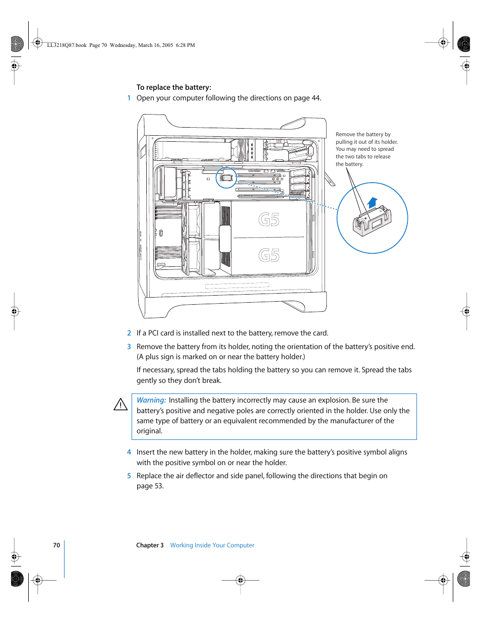 Apple Power Mac G5 (Early 2005) User Manual | Page 70 / 120