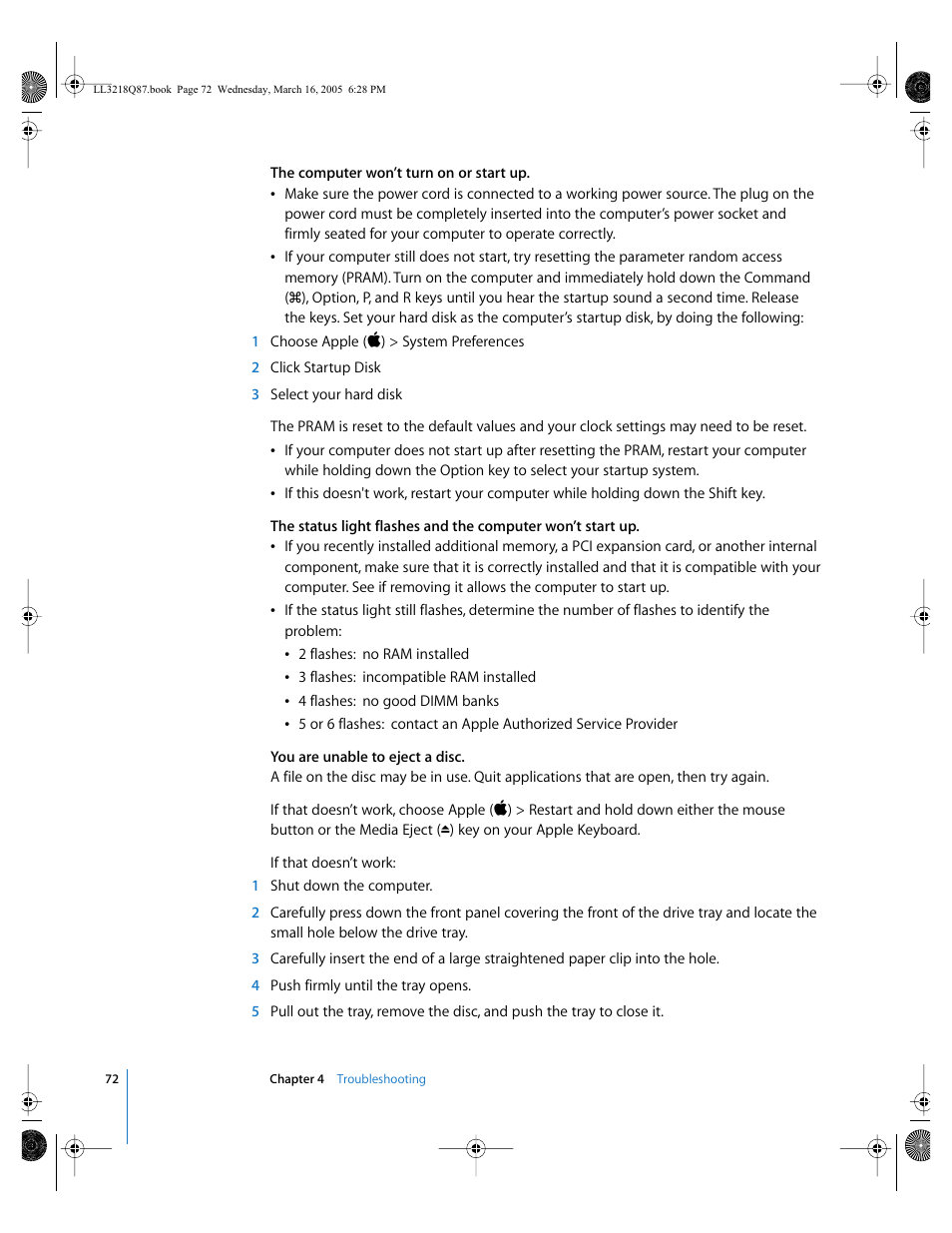 Apple Power Mac G5 (Early 2005) User Manual | Page 72 / 120