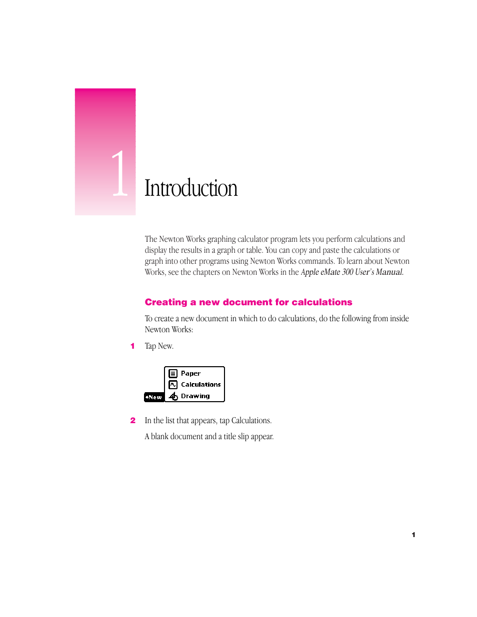 Apple Newton Works Graphing Calculator User Manual | 44 pages