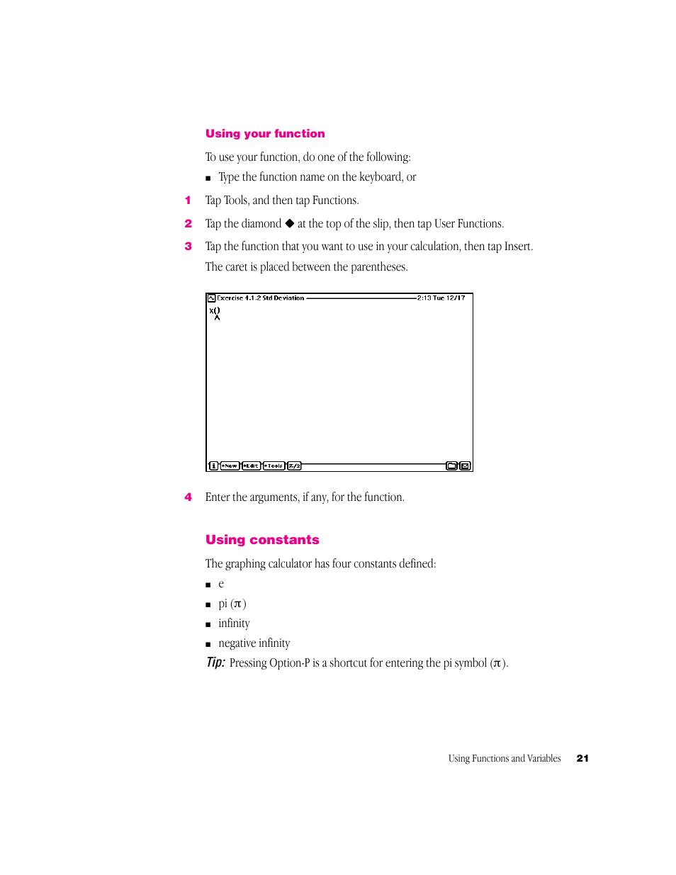 Apple Newton Works Graphing Calculator User Manual | Page 21 / 44