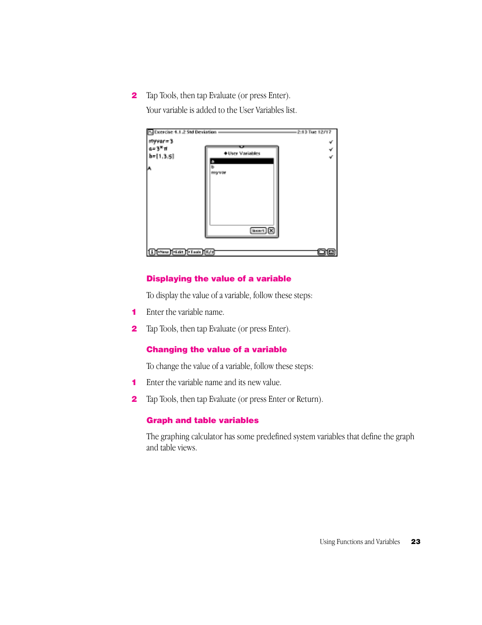 Apple Newton Works Graphing Calculator User Manual | Page 23 / 44