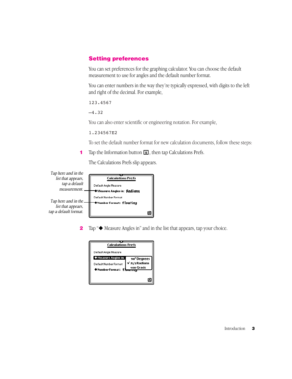 Apple Newton Works Graphing Calculator User Manual | Page 3 / 44