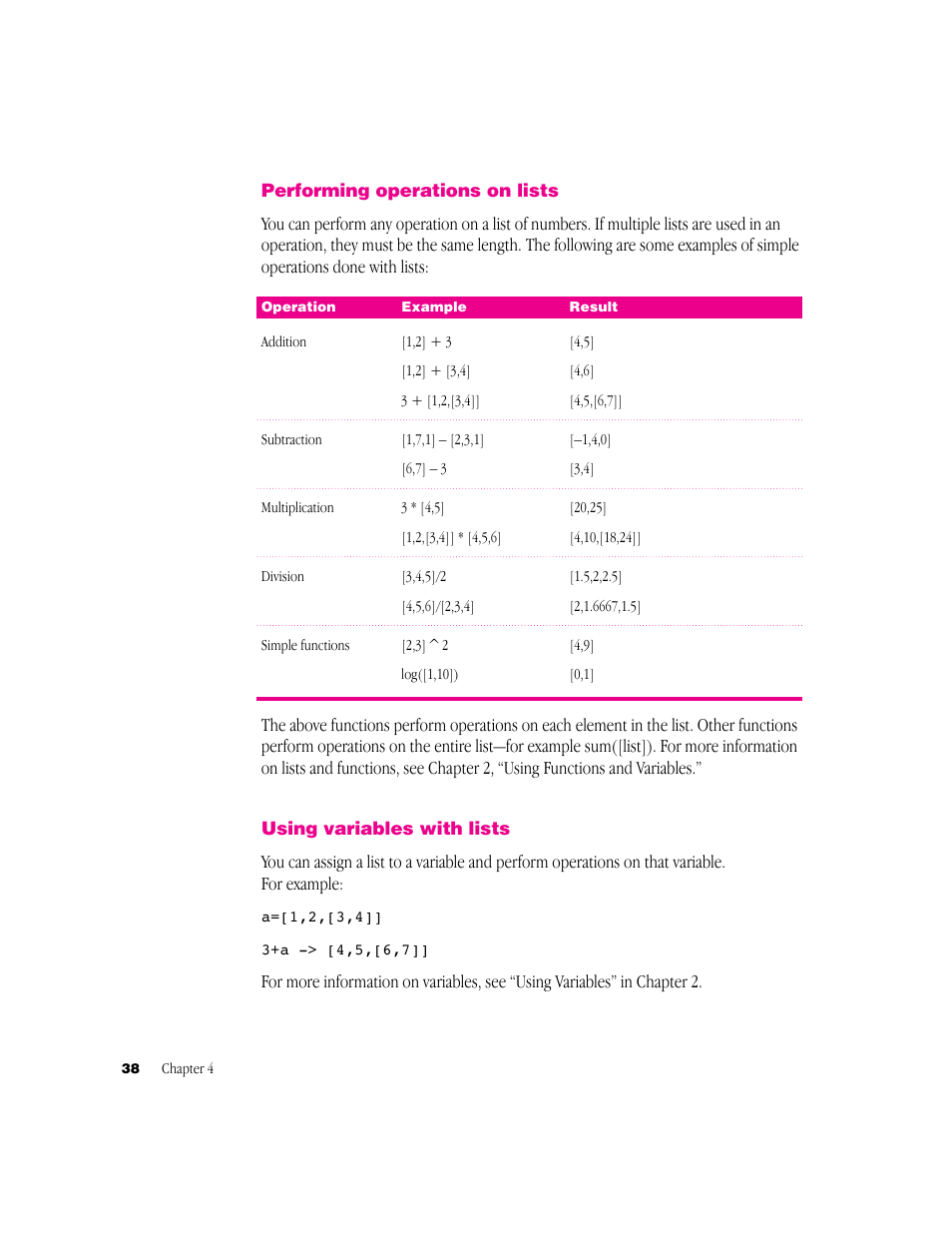 Apple Newton Works Graphing Calculator User Manual | Page 38 / 44