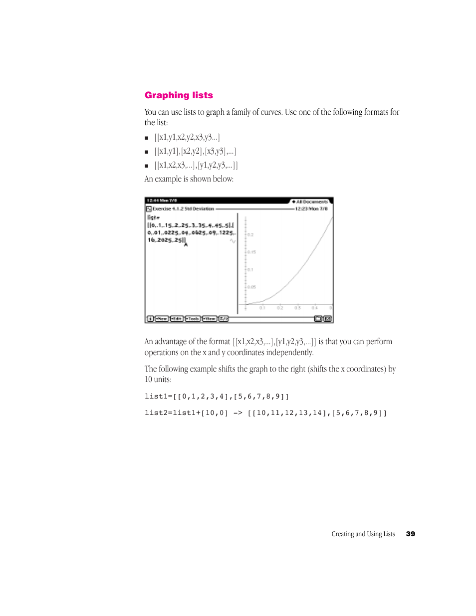 Apple Newton Works Graphing Calculator User Manual | Page 39 / 44