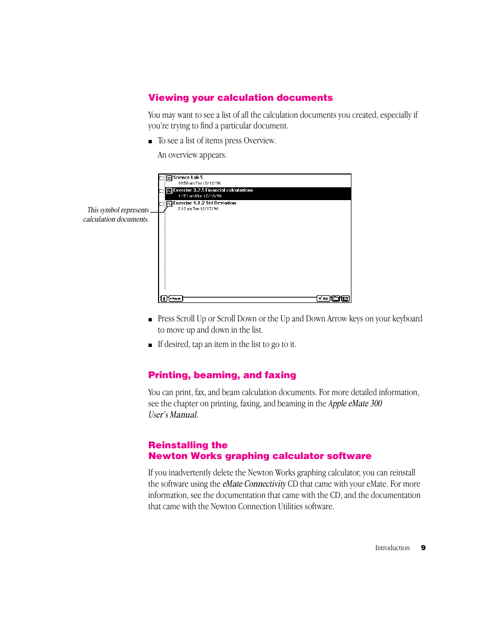 Apple Newton Works Graphing Calculator User Manual | Page 9 / 44