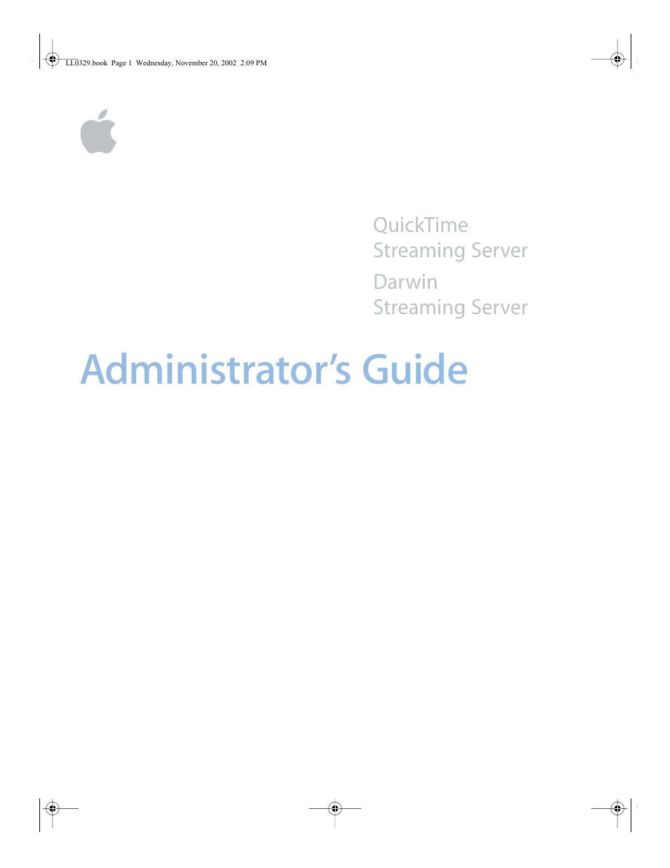 Apple QuickTime (Darwin) Streaming Server User Manual | 86 pages