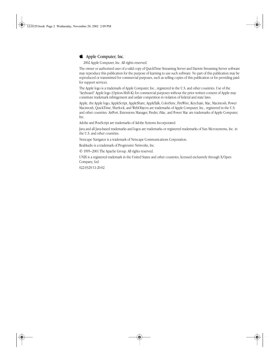 Apple QuickTime (Darwin) Streaming Server User Manual | Page 2 / 86