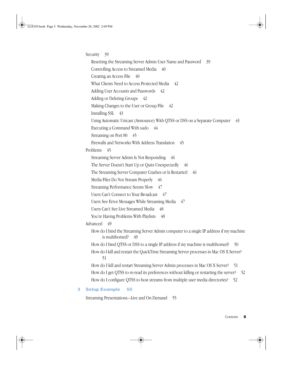 Apple QuickTime (Darwin) Streaming Server User Manual | Page 5 / 86