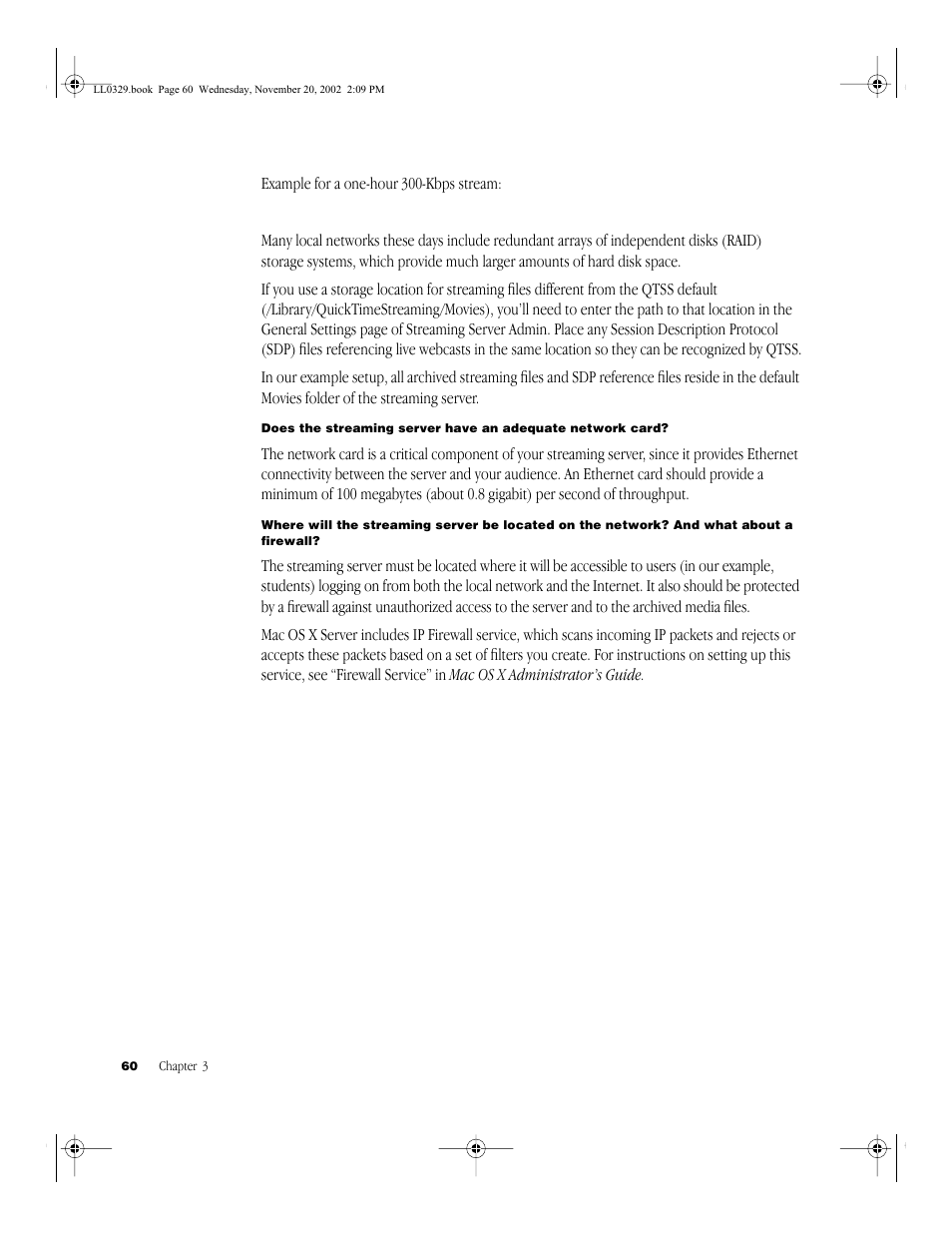 Apple QuickTime (Darwin) Streaming Server User Manual | Page 60 / 86
