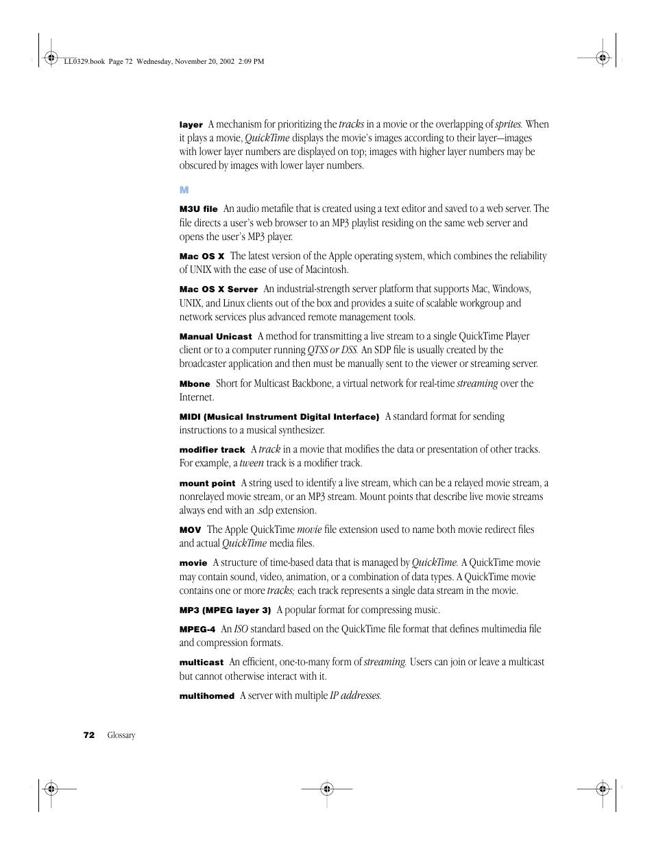 Apple QuickTime (Darwin) Streaming Server User Manual | Page 72 / 86