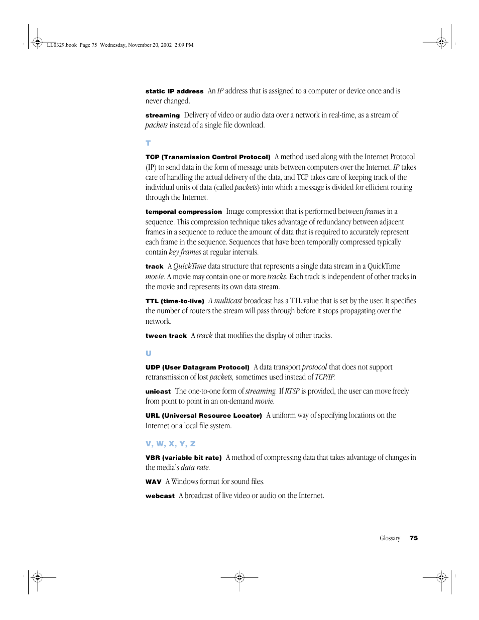 Apple QuickTime (Darwin) Streaming Server User Manual | Page 75 / 86