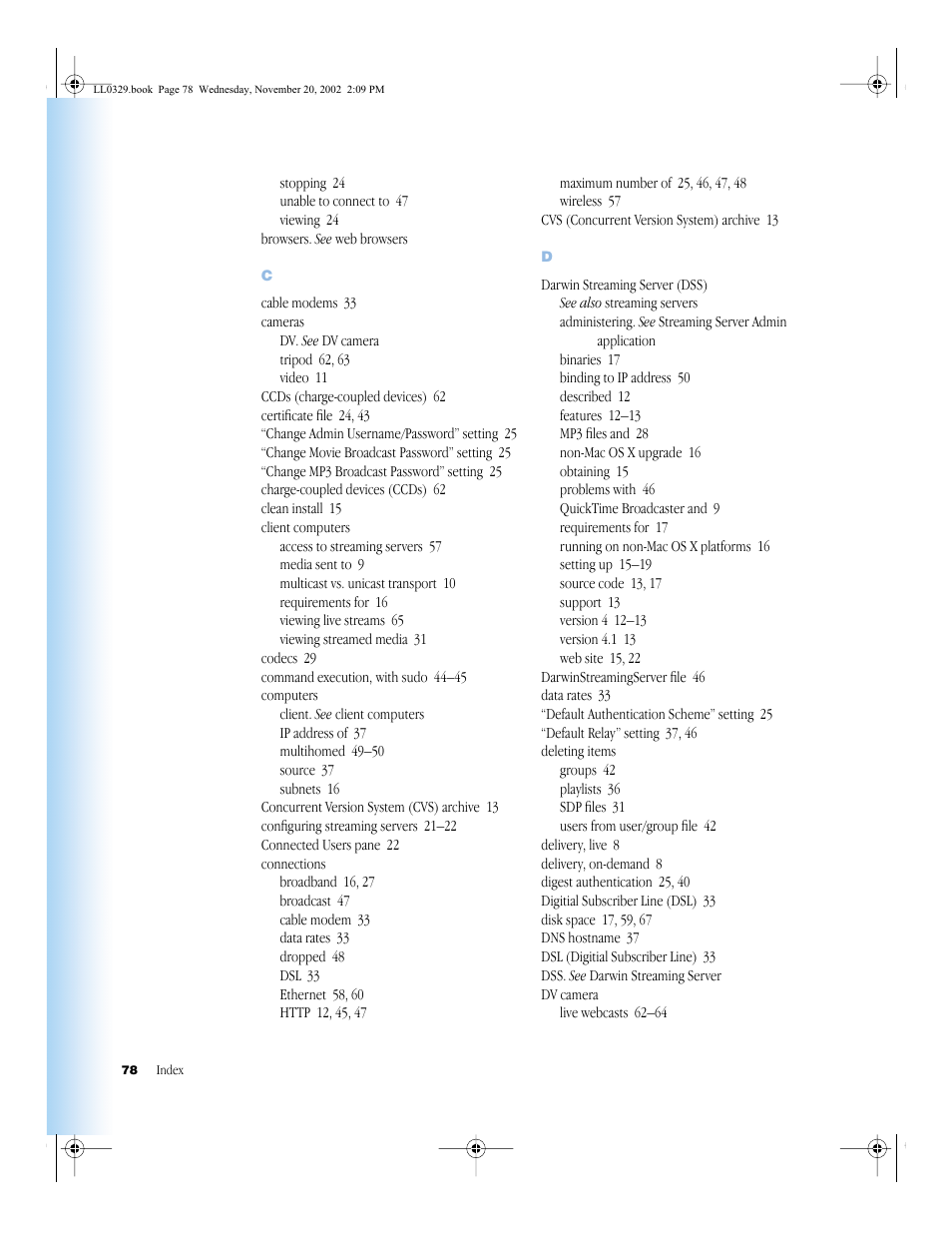 Apple QuickTime (Darwin) Streaming Server User Manual | Page 78 / 86