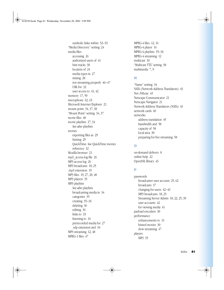 Apple QuickTime (Darwin) Streaming Server User Manual | Page 81 / 86