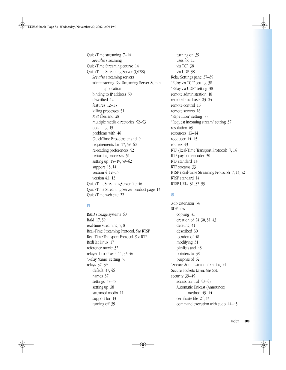 Apple QuickTime (Darwin) Streaming Server User Manual | Page 83 / 86