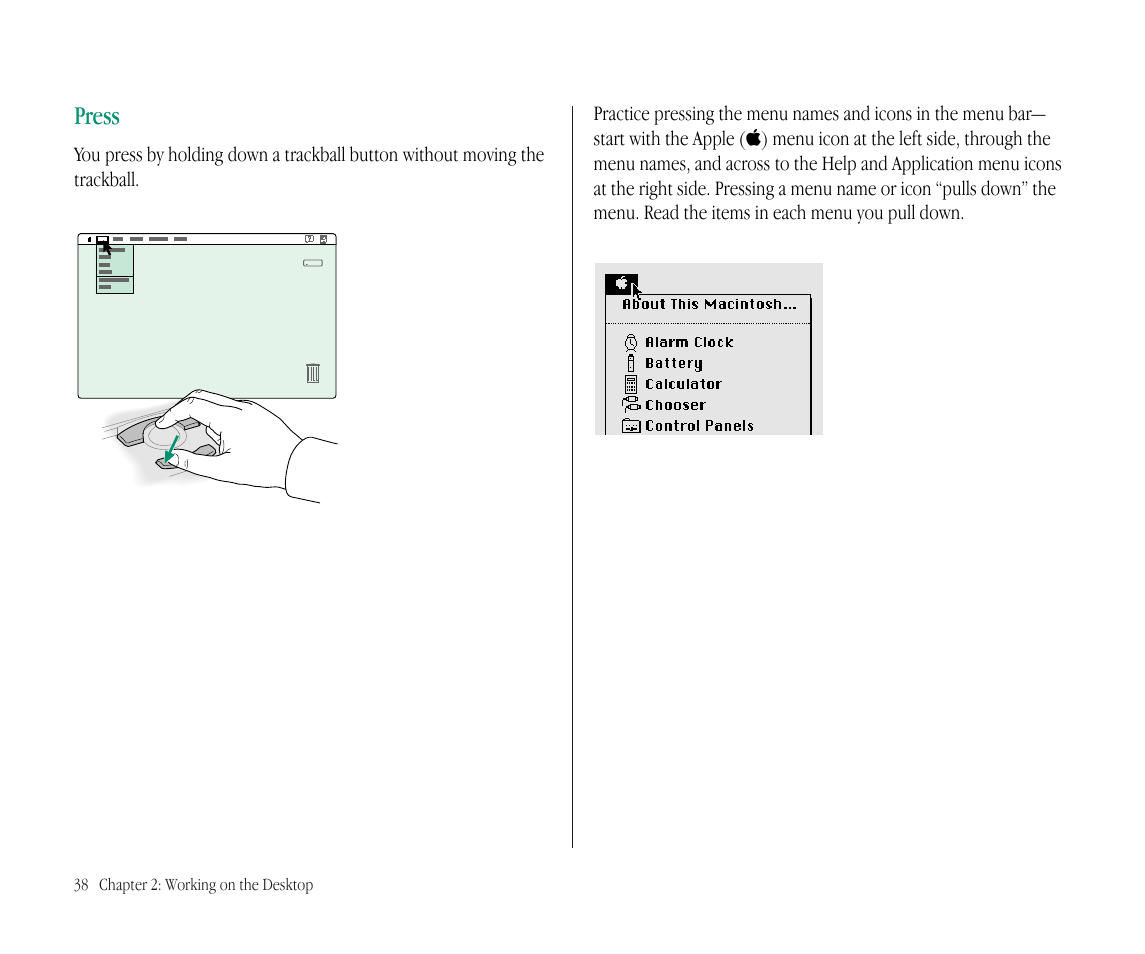 Press | Apple Macintosh PowerBook 145B User Manual | Page 54 / 304