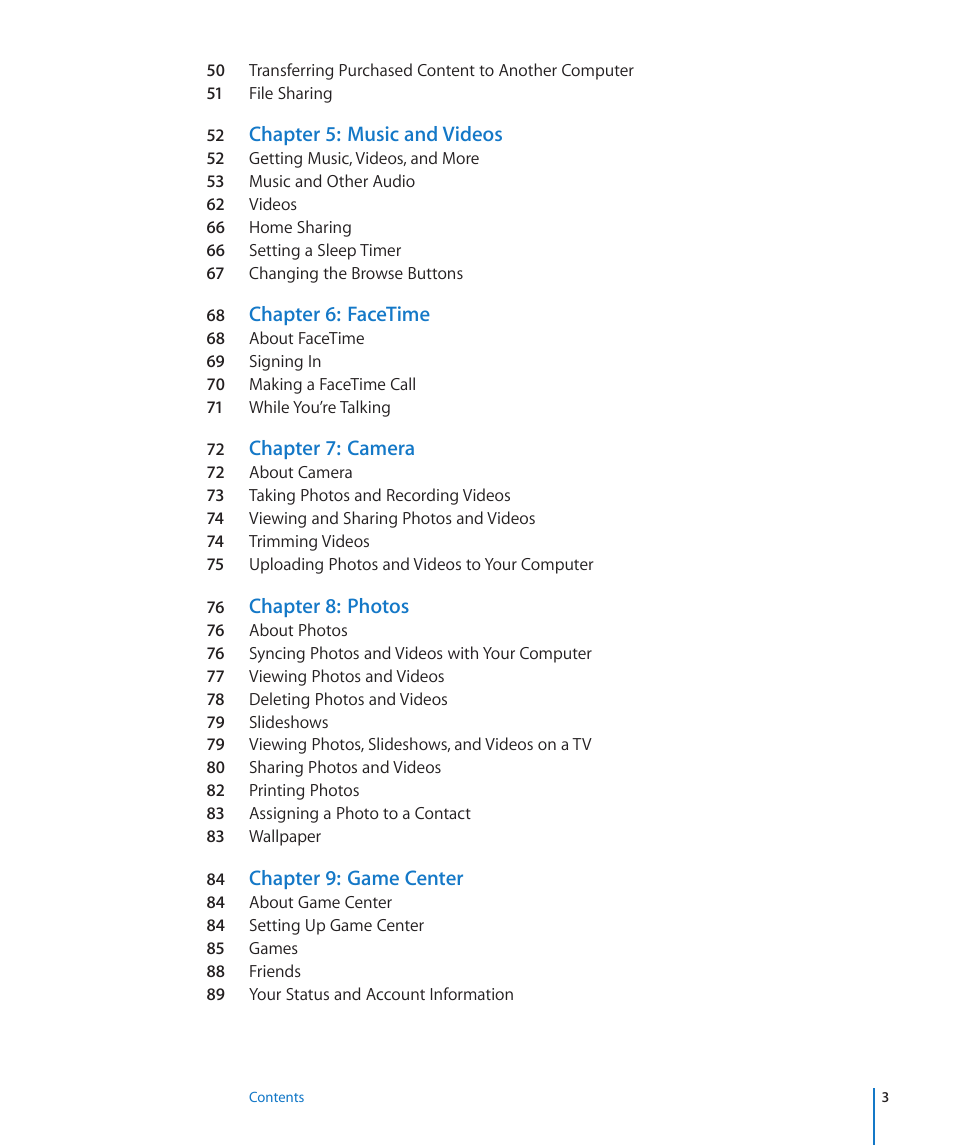 Apple iPod touch iOS 4.3 User Manual | Page 3 / 230